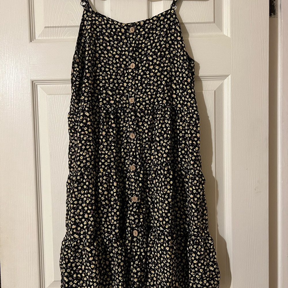 Girls Art Class Floral Button Down Summer Dress Size XL 14/16 NWOT